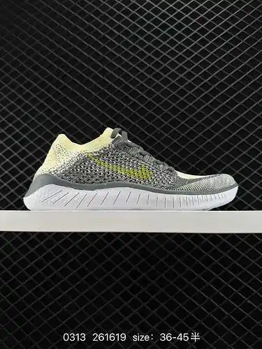 9 Nike FREE RN FLYKNIT. Zapatillas Nike Barfoot Flying para correr, polvo blanco Número de artículo: