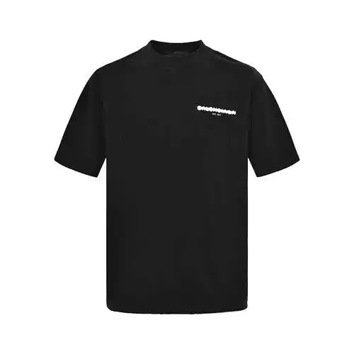 BLCG/Balenciaga 23ss front and back seal printed short sleeves