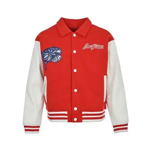 LV/Louis Vuitton 23ss back embroidered floral baseball jersey