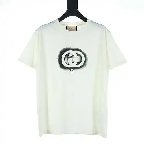 GUCCI Double G gradient printed short-sleeved T-shirt