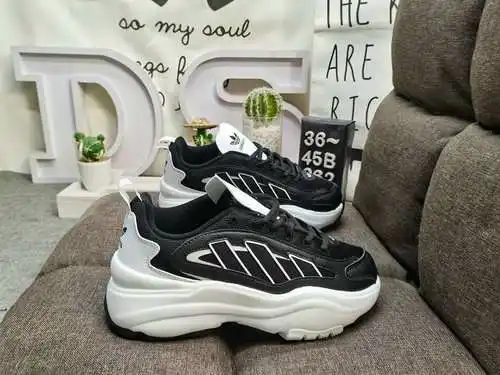 062D# Etiqueta genuina Adidas/Ozelia adiPENE water pipe 2.0 zapatos deportivos retro de cuero para p