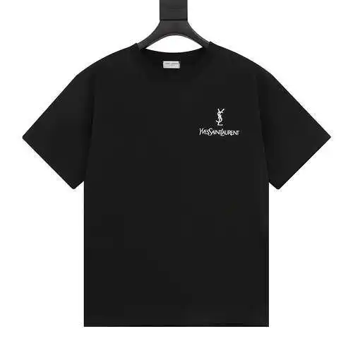 Saint Laurent YSL 24ss classic printed logo letter short-sleeved T-shirt