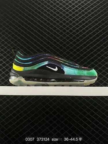 2 Zapatos deportivos informales, versátiles, retro, de caña baja, Nike Air Max 97 Bullet "Grey 