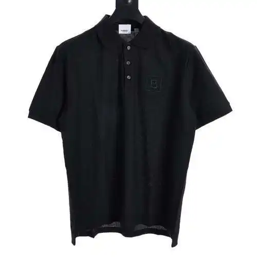 BBR 23SS short-sleeved polo shirt with B letter embroidery on the chest