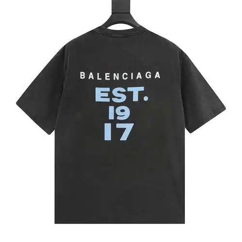 BLCG 1917 printed washed short-sleeved T-shirt