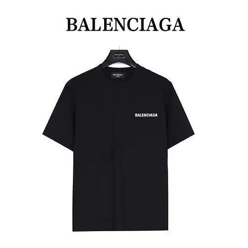 Balenciaga BLCG 24ss classic front and back letter print short sleeves