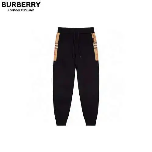 BBR/Burberry side grid line trousers