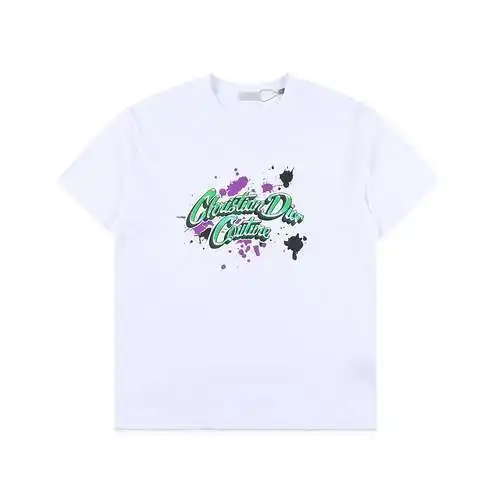 CD/Dior splash ink logo printed short sleeves