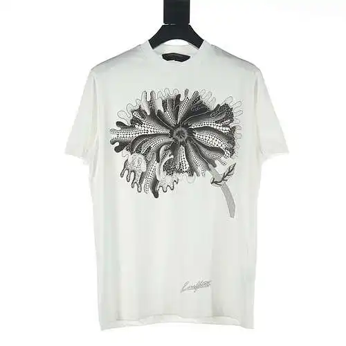 LV psychedelic flower print short-sleeved T-shirt