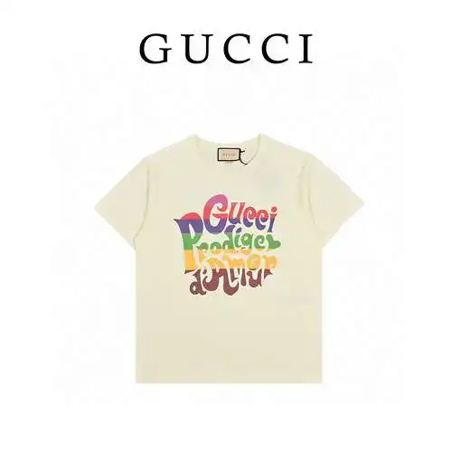 GC/Gucci 21ss colorful letter printed short sleeves