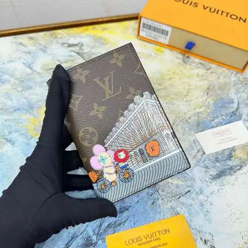 Porta pasaporte LL de dibujos animados fabricado en piel de vacuno original importada, alta calidad,