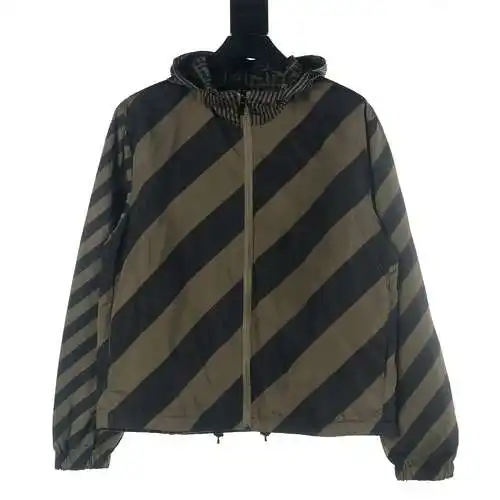 Fendi FD 22FW full printed FF reversible jacket