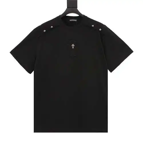 CH 24fw Button Cross Patch Short Sleeve T-Shirt