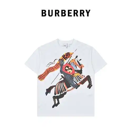 BBR Burberry 23ss war horse color printed short sleeves