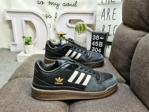 304DAdidas Forum 84 Zapatillas deportivas informales de moda, versátiles, de caña baja y caña baja. 