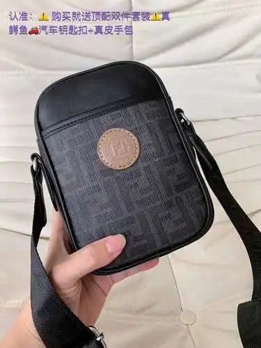 Bolso de hombre FEN, bolso para teléfono móvil Fen, bolso bandolera Fen, fabricado en piel de vacuno