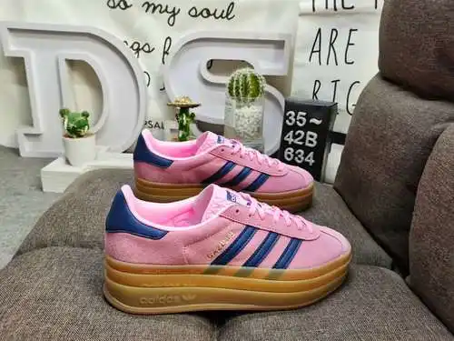 634DAdidas Originals Gazelle Bold W trébol de tres capas suela gruesa zapatillas deportivas retro ve