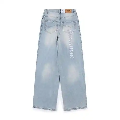 BLCG Balenciaga size logo denim trousers