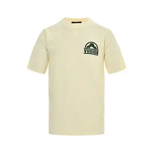 LV/Louis Vuitton 23ss fan-shaped half-presbyopia embroidered short sleeves