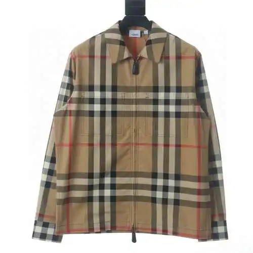 Burberry BBR 23SS large plaid lapel shirt jacket