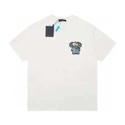 LV/Louis Vuitton 24ss limited show zoo series elephant short-sleeved T-shirt