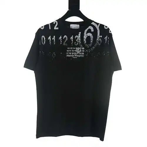 Margiela MM6 alphanumeric print short-sleeved T-shirt