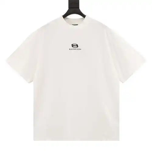 BLCG 24SS hem tassel embroidered 8-word logo short-sleeved T-shirt