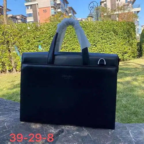 Maletín para hombre de la familia P, fabricado en cuero original importado de primera calidad, versi