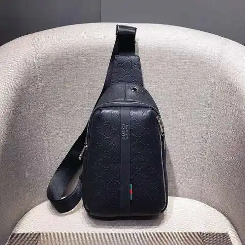 Bolso de pecho Bolso de hombre GG Bolso bandolera GG Hecho de piel de vaca original importada Calida