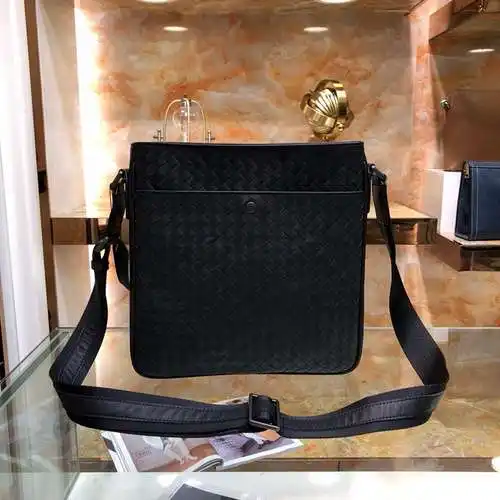 Bolso de hombro para hombre BV, fabricado en cuero original superior importado, versión réplica de a