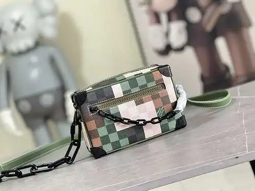 Bolso de cadena Bolso de mujer LL Bolso bandolera LL Hecho de cuero original superior importado Vers