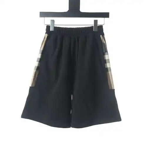 Burberry BBR side plaid patchwork shorts