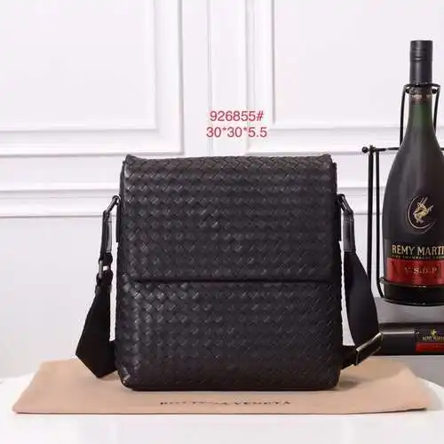 Bolso bandolera especial para hombre BV, fabricado en cuero original importado de calidad especial, 