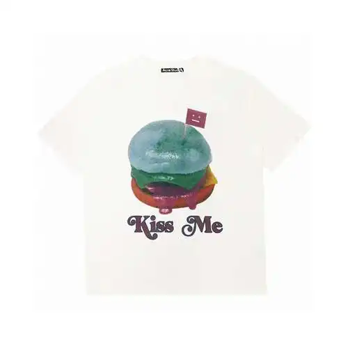 Ac*ne Studio24ss limited edition hamburger painted short-sleeved T-shirt