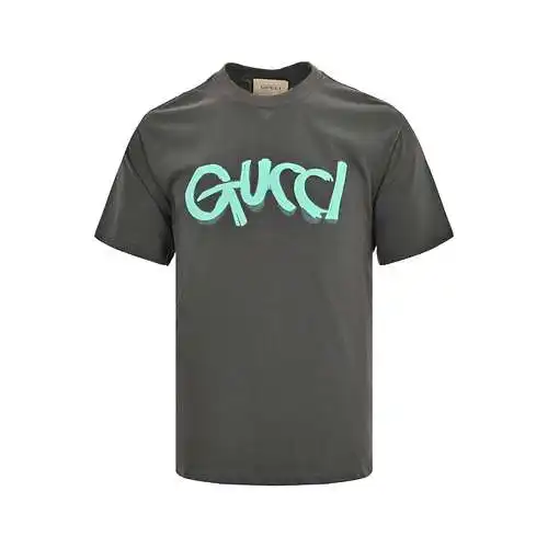 GC/Gucci blue foam letter print short sleeves