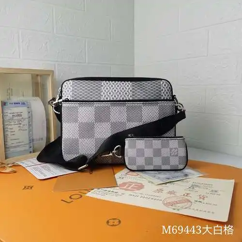 Bolso bandolera LL bolso de hombre Bolso bandolera LL Hecho de piel de vacuno original importada Cal