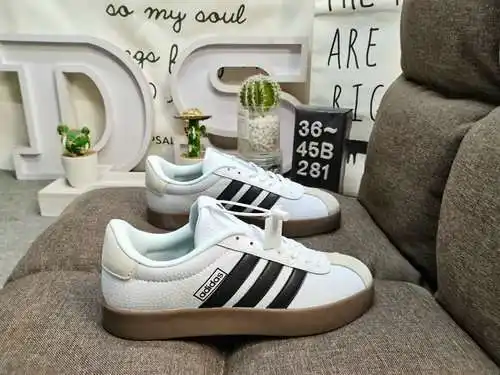 281D Adidas VL Court 2.0 NEO series zapatillas casual transpirables, cómodas y ligeras