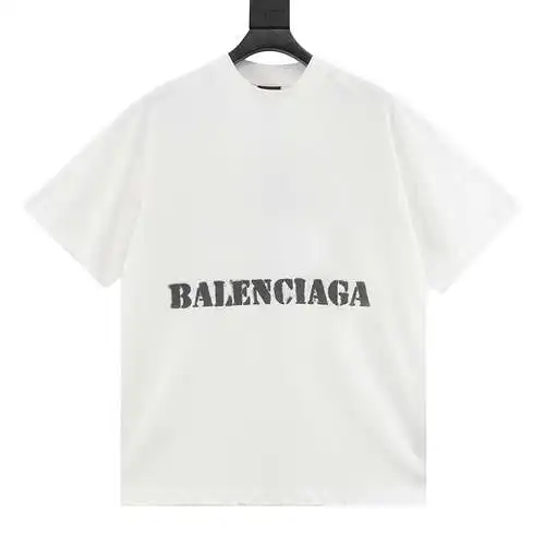 BLCG front and back blurred letter short-sleeved T-shirt