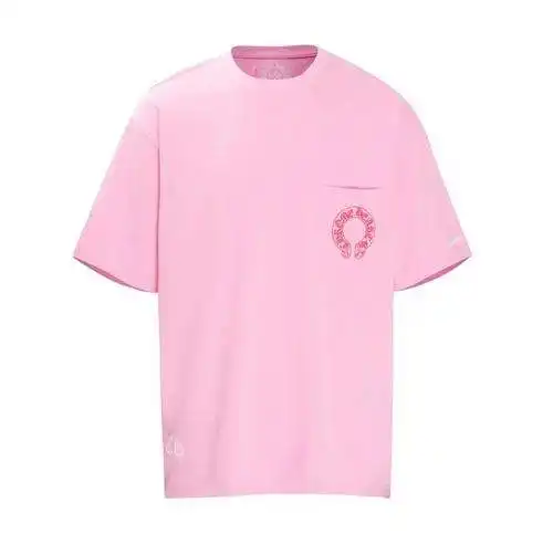 CH Crow Heart Cherry Blossom Pink Foam Printed Short Sleeves