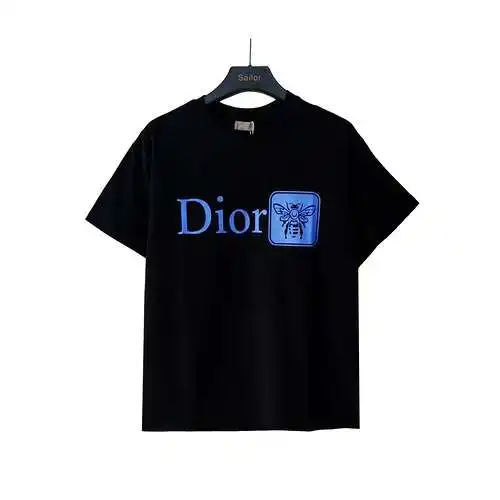 CD Dior 24 new bee pattern printed short-sleeved T-shirt