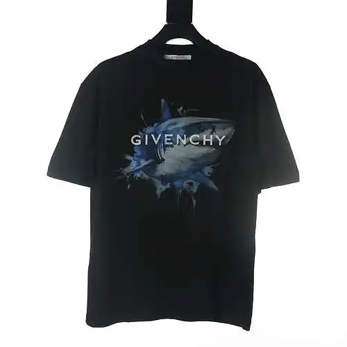 Givenchy GFC shark letter print short-sleeved T-shirt