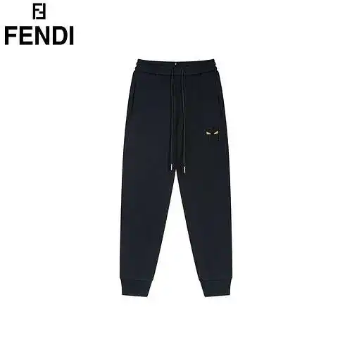FD/Fendi 24FW little monster interlocking LOGO embroidered trousers