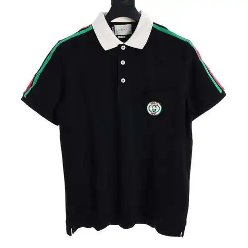 GVC red and green stripes 1921 limited pocket polo short sleeves