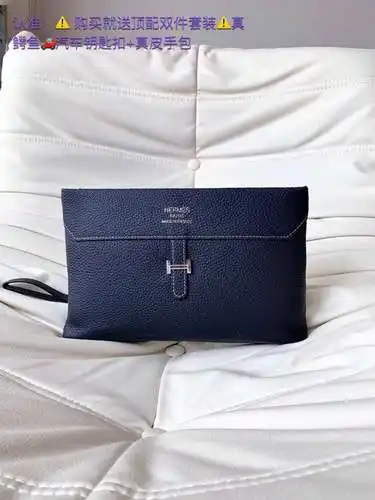 Bolso de hombre HERM, bolso clutch Aisi, bolso de mano Aisi, elaborado en piel vacuno original impor