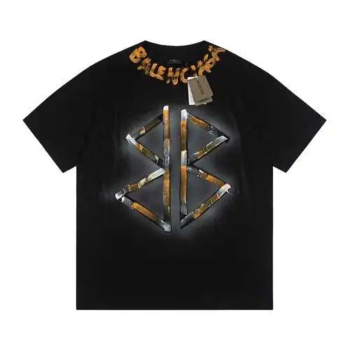 BLCG/Balenciaga new style graffiti big logo short-sleeved T-shirt