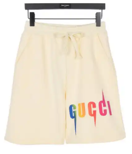 GC/Gucci 24ss rainbow gradient lightning print shorts