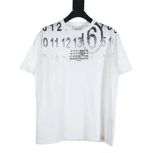 Margiela MM6 alphanumeric print short-sleeved T-shirt