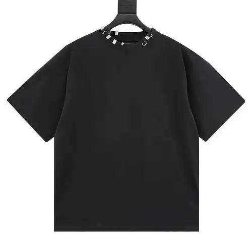 blcg pierced buckle washed distressed short sleeves