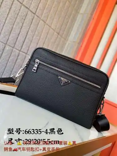 Bolso bandolera especial para hombre P, fabricado en piel de vacuno original importada, alta calidad