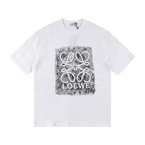 LE Loewe 2024 new ink direct spray short-sleeved T-shirt